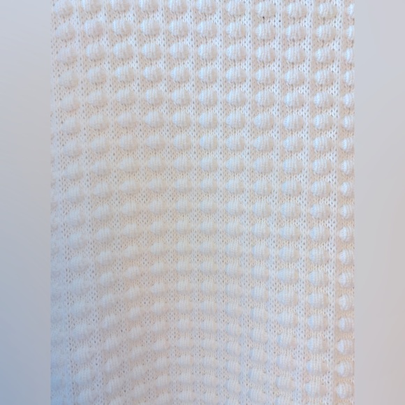 French Connection | White Knit Mozart Popcorn High Neck Sweater | Size L - Picture 4 of 10